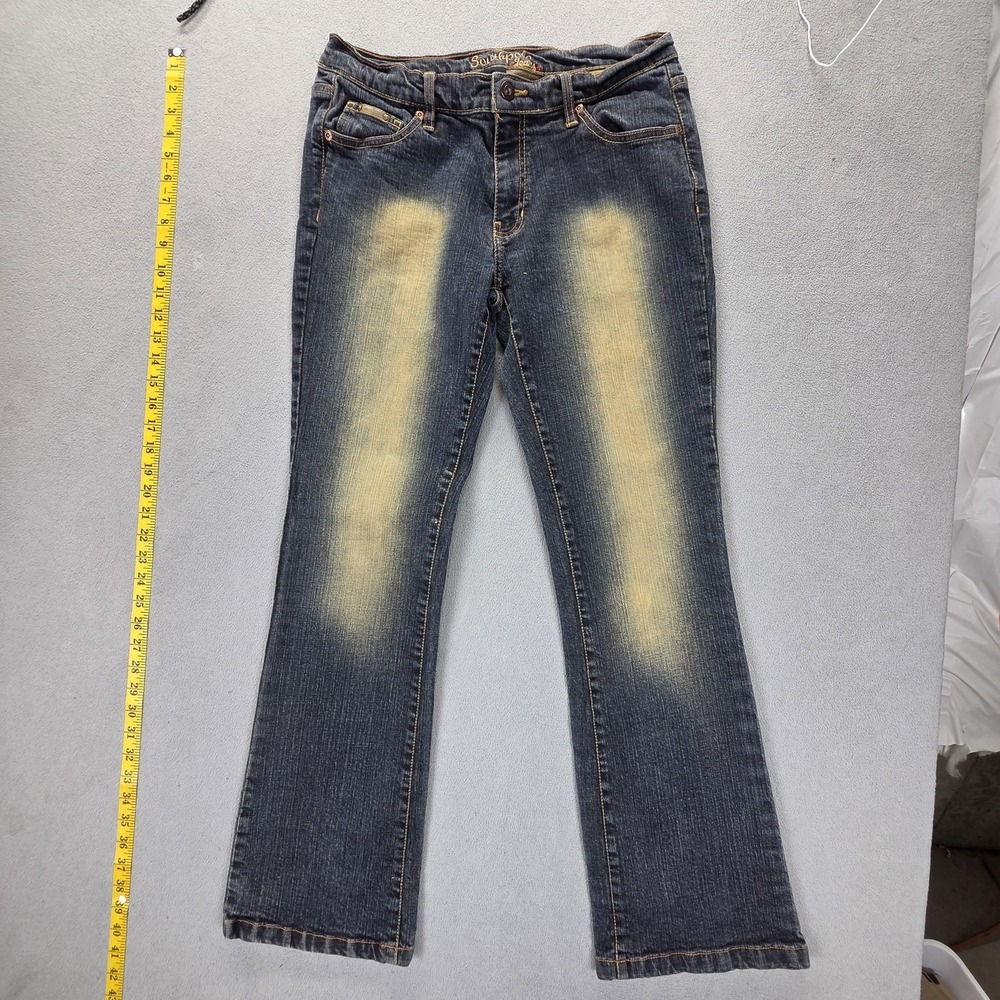 Southpole Jeans Womens 11 Sandblasted Fade‎ Bootcut Fits 28x30